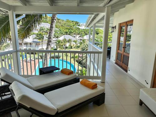 Balkonas / terasa, Stunning Seaview 1 Bedroom Villa Escape - Nonsuch Bay resort in Freetown
