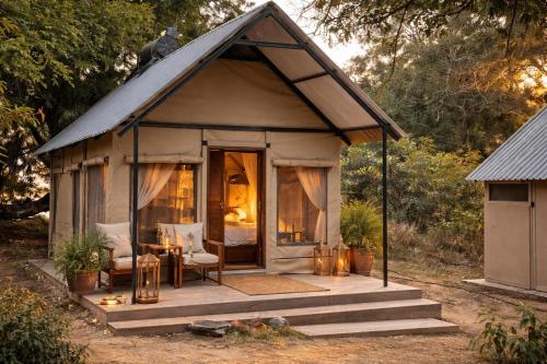 阳台/露台, Mongwe Safari Camp in 卡里巴