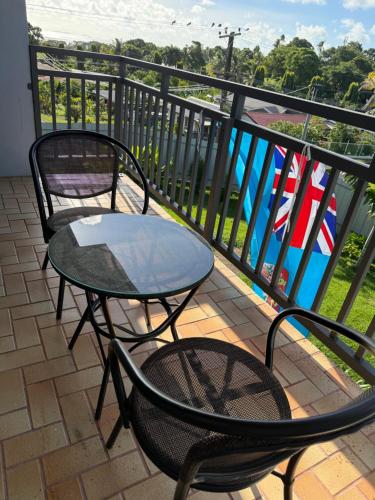陽台/露台, Free Breakfast Double Room with Seaview Balcony Near the cruise terminal in 勞托卡