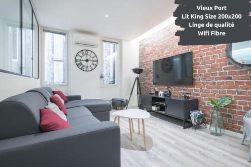 SUD PASSION - Fada Vieux Port - Calme - Linge de qualité - Lit king size - Fibre - Location saisonnière - Marseille