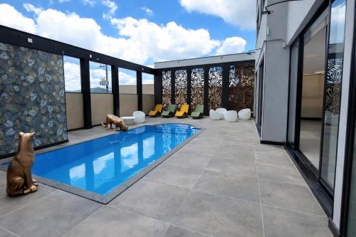 Peldbaseins, Hotel Ouro Mel in Santa Barbara (Minas Gerais)