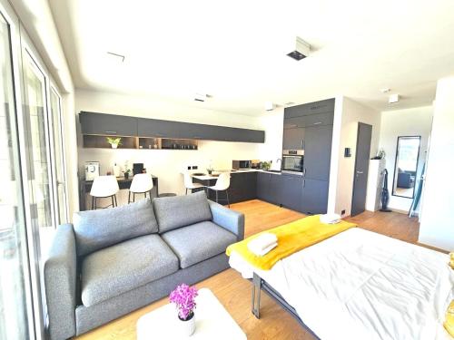 Bright Studio Retreat with outdoor terrace&garage in Howald