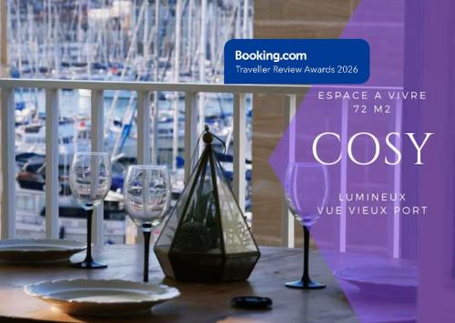 Superbe Vue sur le Vieux Port 70 m2 avec une Terrasse & Parking - Location saisonnière - Marseille