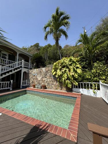 BLUE PEARL VILLA in St John USVI - breathtaking ocean views, private pool, backup power, air conditi in Central