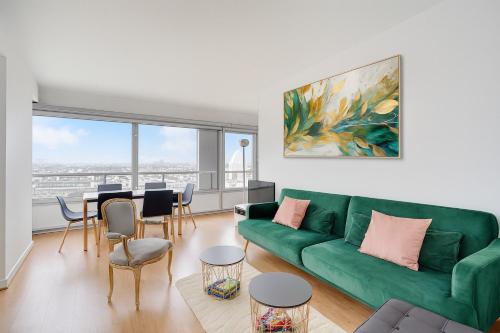 Eiffel Tower Grand Appartement 3 Chambres Panoramique Paris Vue with Parking & AC