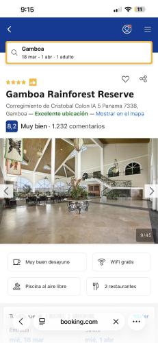 Gamboa rainforest in San Martin