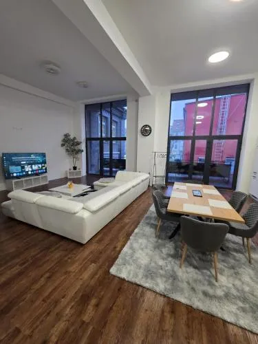 Urban loft with gallery & XXL sofa bed in Magdeburg, Deutschland