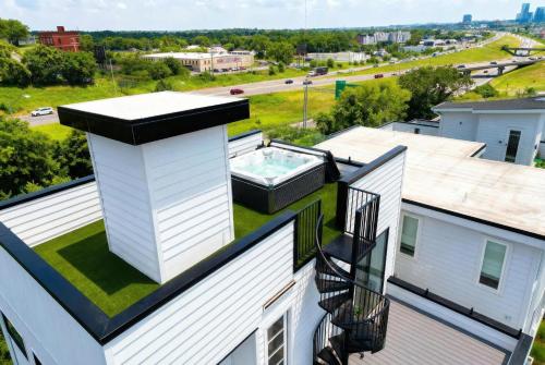 Elevator with Rooftop Hot Tub & Spacious Yard in Near Center