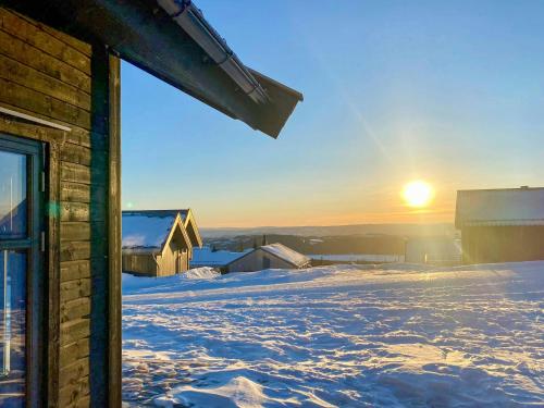 Exterior view, Modern Cottage With Outdoor Sauna By Nord-Mesna in Sjusjoen