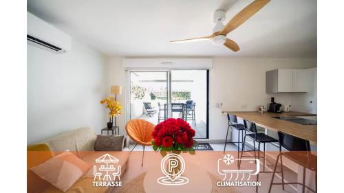Facilities, FRGK "BEL AZUR 1 BDR Luxury Sea View Parking AC WIFI HIGH SPEED " in Camp Long