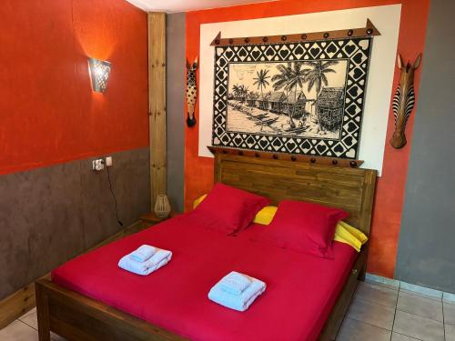 1 double bed, 3 twin beds