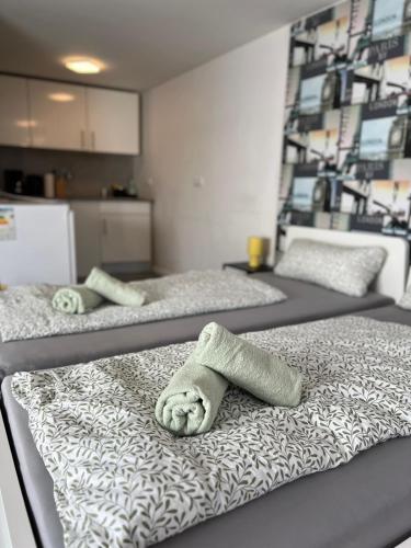 modernes Monteurzimmer mit zwei Einzelbetten in Laudenbach (Rhein-Neckar)