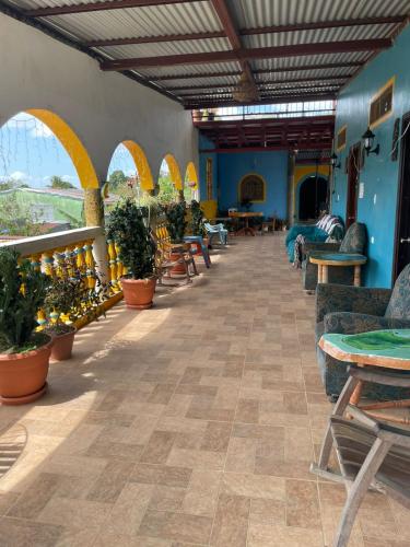 Rõdu/terrass, Hostal Siero in Moyogalpa