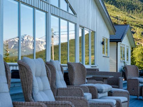 Erkély/terasz, Arctic Panorama Lodge in Uloybukta