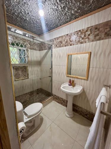 Kylpyhuone, Coke Guest House in Mandeville