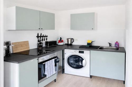 廚房, Larooms Merseburg - Apartment WS03 - Business StudioApartment in 梅澤堡