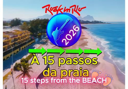 APARTAMENTO NA PRAIA com 02 vagas de garagem e acesso direto a praia – khách sạn tại Recreio Dos Bandeirantes
