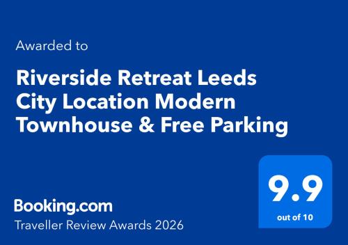 Riverside Retreat Leeds City Location Modern Townhouse & Free Parking, Leeds (Foto 9)