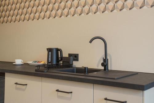 bucătărie, NEU im Zentrum modernes Apartment mit Parkplatz in Gummersbach