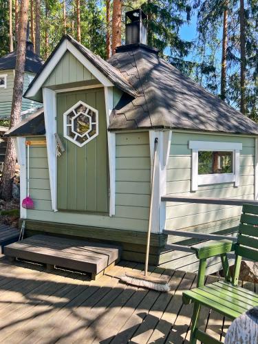 Sauna, Villa Kapyla - Charming Lakeside Cabin with Sauna in Urjala