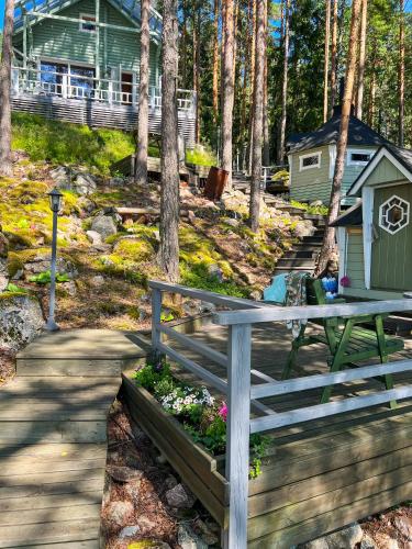 Exterior view, Villa Kapyla - Charming Lakeside Cabin with Sauna in Urjala