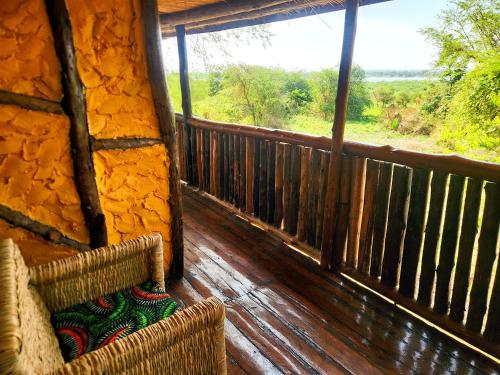 balkon/terasa, Hornbill Bush Lodge in Paraa