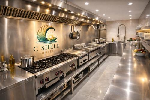 köök, C Shell Hotel in Jounieh