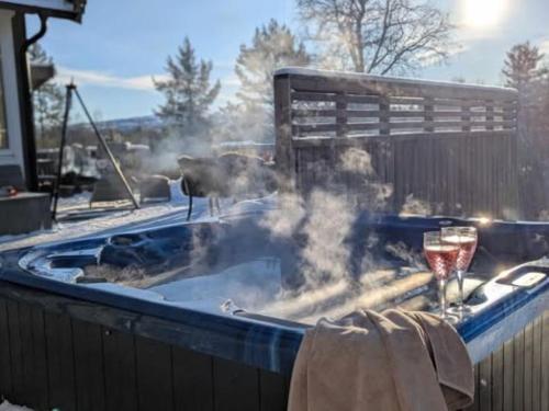 Frøybu- eksklusiv fjellhytte med jacuzzi, stor terrasse og plass til 12