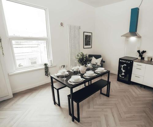 廚房, Cosy Maisonette in Worksop for Workers or Families in 沃克索普市中心