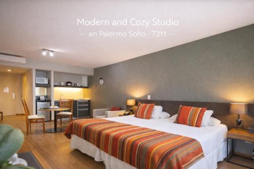 Modern and Cozy Studio en Palermo Soho - T211