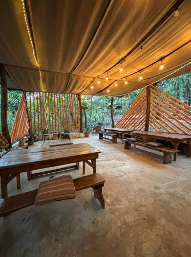 Koplietošanas atpūtas telpa ar TV, Alya Jungle Casitas in San Juanillo