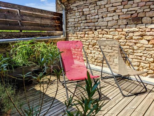 Iekārtas, La Terrasse - Ancienne Maison de Vigneron à St Gengoux (La Terrasse - Ancienne Maison de Vigneron a St Gengoux) in Saint-Gengoux-le-National