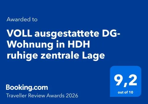 VOLL ausgestattete DG- Wohnung in HDH ruhige zentrale Lage in Heidenheim, Deutschland