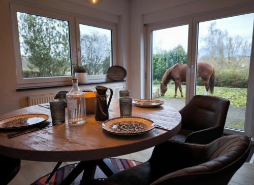 Faciliteter, NEU - Wild Western Wohnung - 110 qm umgeben von Pferden am Fluss in Mehlbach