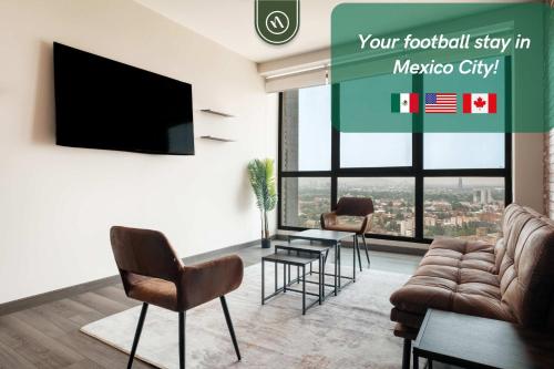 1BR Condo in Polanco - Pool - Coworking - CityView