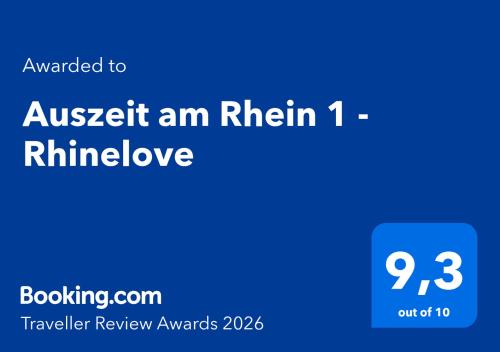 Auszeit am Rhein 1 - Rhinelove in Boppard City Center