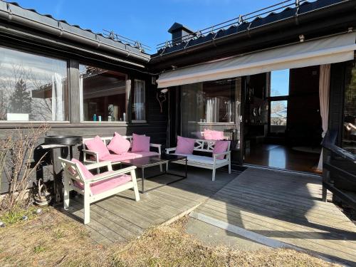 陽台/露台, Private room - 7 in a luxury villa CHALET STYLE in 西阿克爾