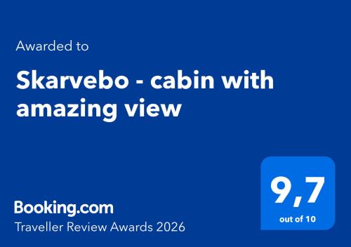 Seadmed, Skarvebo - cabin with amazing view in Myro