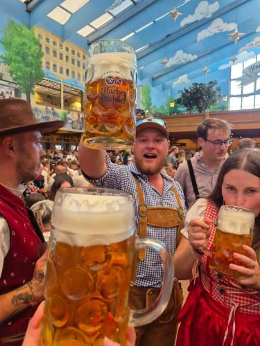 Beer Base-Camp 'BASIC PACKAGE' Oktoberfest Camping, with free welcome beer and traditional lederhosen-dirndl shop