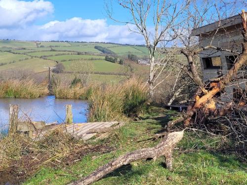 Cozy Cabin Retreat on top of the Shropshire hills in Bettws-y-crwyn