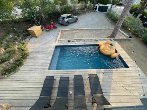 Sainte-Maxime - Villa privative 3 chambres - piscine - Location, gîte - La Celle-sous-Gouzon