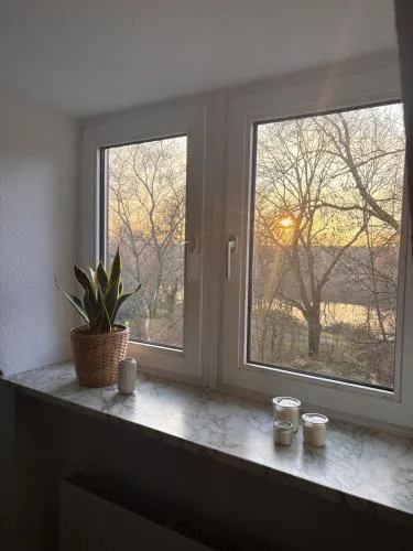 Seeblick Apartment Duisburg am Blauen See - 15 Min zur Messe Düsseldorf in Duisburg, Deutschland