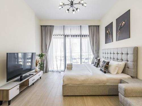 Relaxing Studio Retreat in Vibrant Meydan City, Dubaj