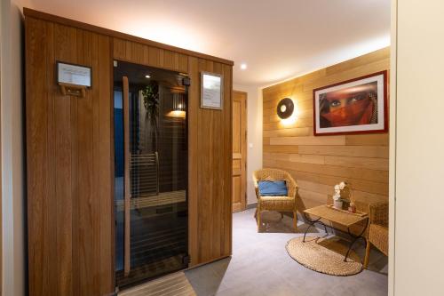 Sauna, Maisons d'Hotes a La Ferme de L'Oudon & SPA in L'Oudon