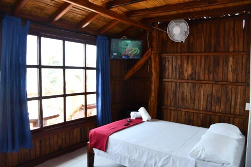 1 double bed