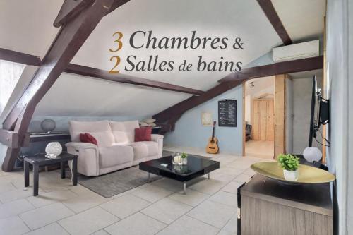 Appartement 3 chambres proche gare – khách sạn tại Saint-Rambert-en-Bugey