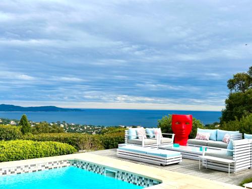 VILLA JUCANOS - Vue mer panoramique Golfe de St-Tropez