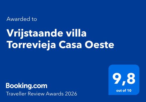Vrijstaande villa Torrevieja Casa Oeste 2