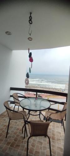Balkons/terase, Departamento en Playa Pulpos - 2 habitaciones - Piscina compartida in Punta Hermosa