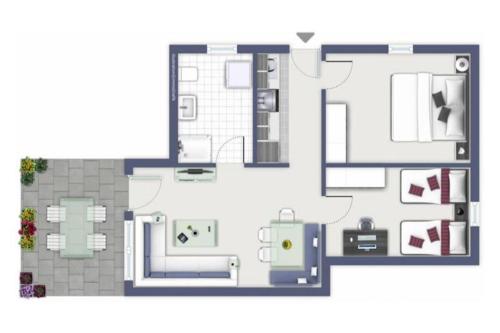 Etasjekart, Jacobihof Haus 6 Wohnung 02 in Dahme
